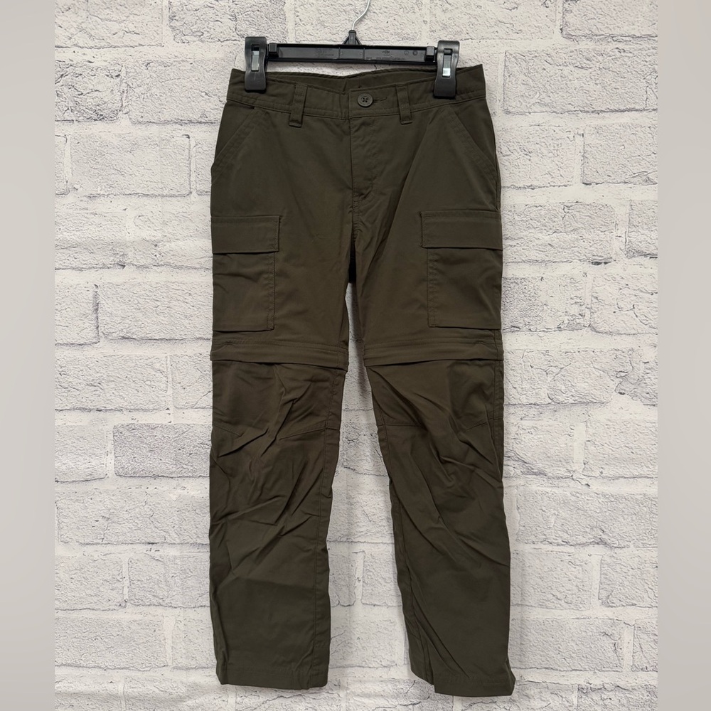 REI Green Cargo Pants Relaxed Fit Outdoor Style Kids Size Small (8)